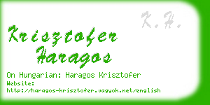 krisztofer haragos business card